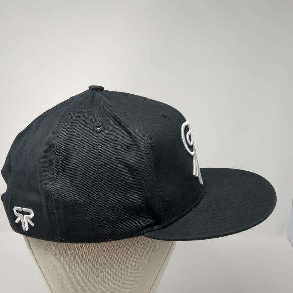 RuRoc Snapback Hat Black One Size Adjustable Embroidered Logo Outdoor - Picture 5 of 9